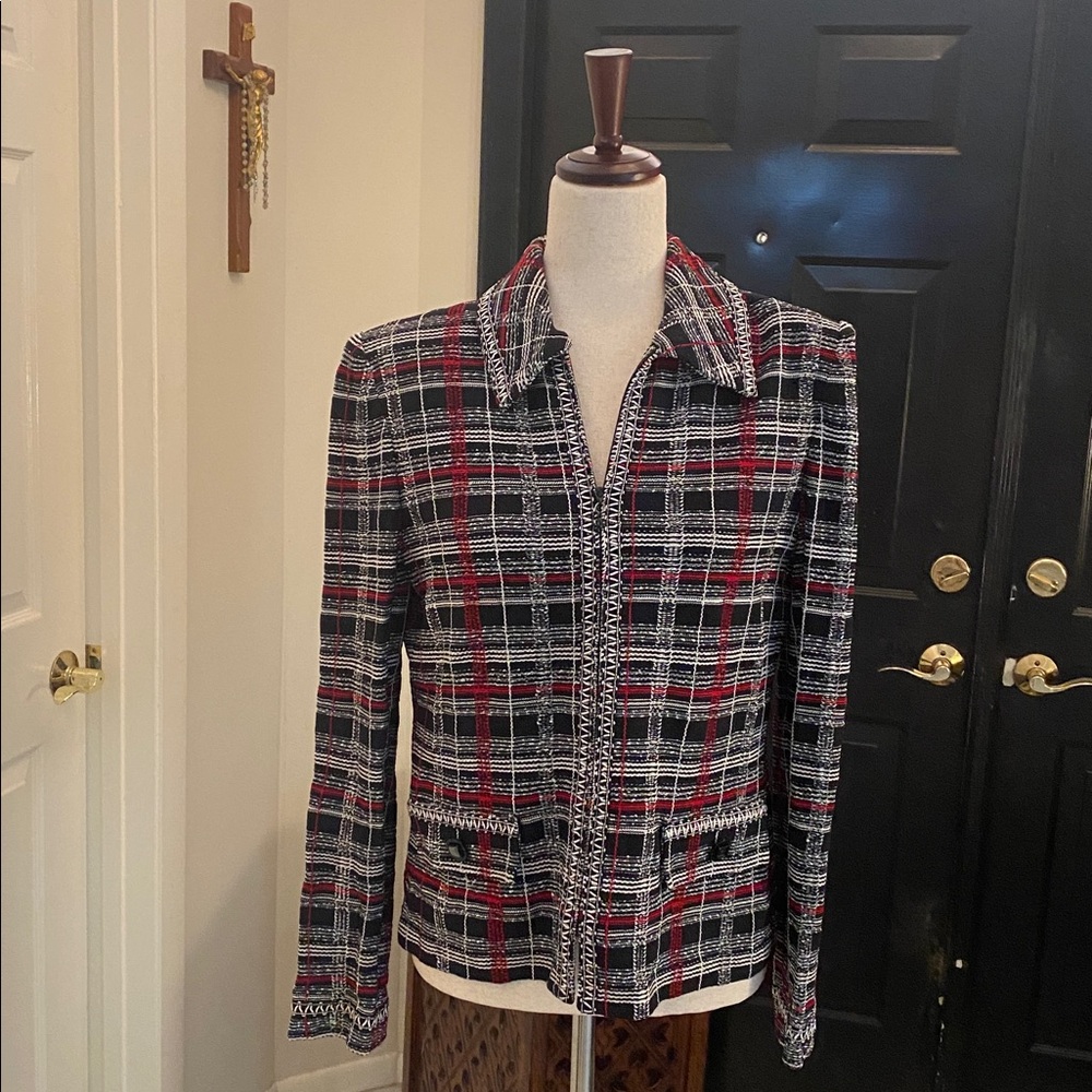 St. John Black and White Knit Jacket